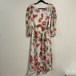 Lane Bryant Floral print High Low MIDI Dress Size 16